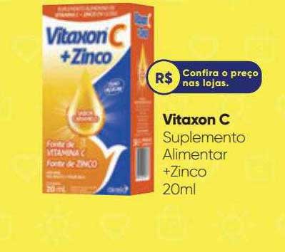 Drogaria Pacheco Vitaxon C Suplemento Alimentar +zinco