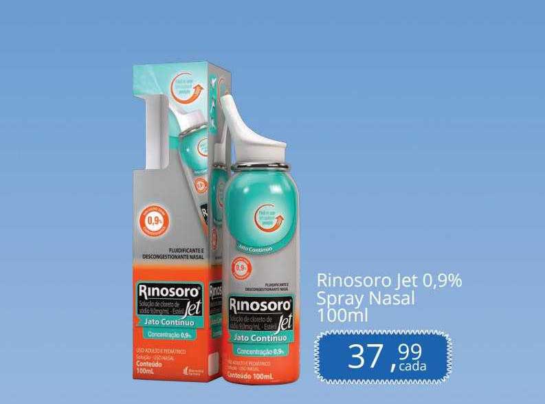 Drogaria Rosário Rinosoro Jet 0.9% Spray Nasal