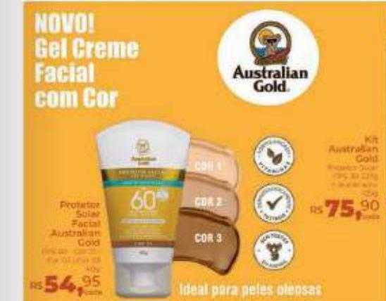 Hiper Farma Protetor Solar Facial Australia Gold Kit Australian Gold