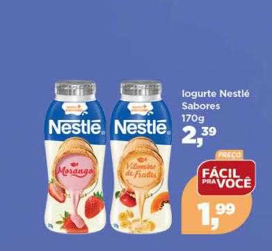 Supermercados São Vicente Logurte Nestlé Sabores