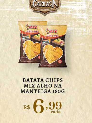 Bahamas Supermercados Batata Chips Mix Alho Na Manteiga