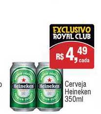 Royal Supermercados Cerveja Heineken Royal Club