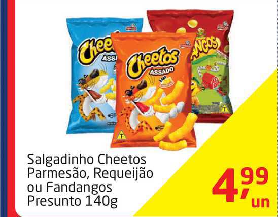 O que você prefere? Cheetos parmesão ou Cheetos requeijão? Versão