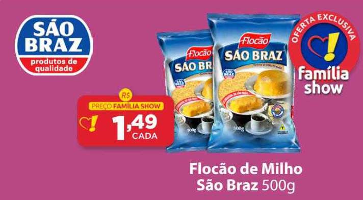 FLOCÃO DE MILHO SÃO BRAZ 500G