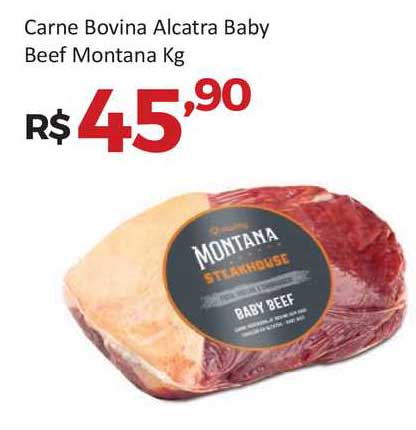 Villarreal Supermercados Carne Bovina Alcatra Baby Beef Montana