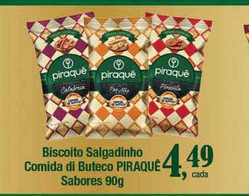 Supermercados Unidos Biscoito Salgadinho Comida Di Buteco Piraquê