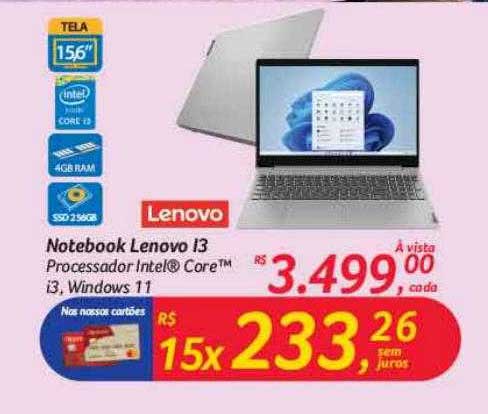 Hipermercado Big Notebook Lenovo I3