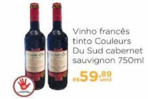Carone Vinho Francês Tinto Couleurs Du Sud Cabernet Sauvignon