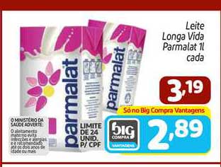 Supermercados Big Compra Leite Longa Vida Parmalat