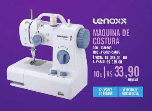 Zema Maquina De Costura Lenoxx