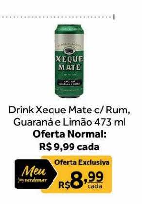 Fardo 24 Latas Bebida Xeque Mate Rum Limão 355ml Entrega Nf