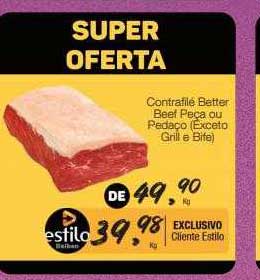 Supermercado Dalben Contrafilé Better Beef Peça Ou Pedaço Exceto Grill E Bife