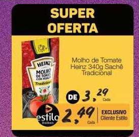 Supermercado Dalben Molho De Tomate Heinz Sachê Tradicional