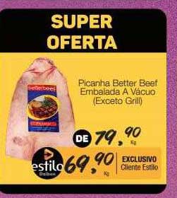 Supermercado Dalben Picanha Better Beef Embalada A Vácuo Exceto Grill