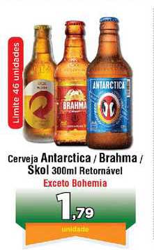 Copercana Cerveja Antarctica Brahma Skol