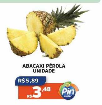 Oferta Abacaxi Pérola Unidade na Pinheiro Supermercado Ofertasy com br