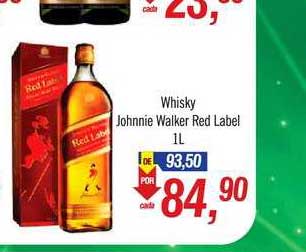 Supermercados BH Whisky Johnnie Walker Red Label