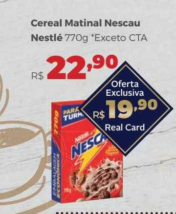 Villarreal Supermercados Ceral Matinal Nescau Nestlé