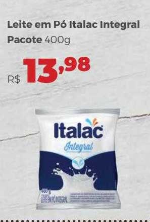 Villarreal Supermercados Leite Em Pó Italac Integral Pacote
