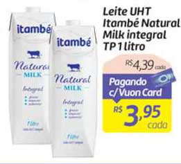 Comper Leite Uht Itambé Natural Milk Integral