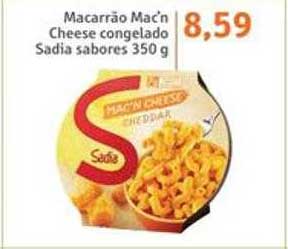 Sonda Supermercados Macarrão Mac'n Cheese Congelado Sadia Sabores