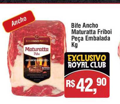 Royal Supermercados Bife Ancho Maturatta Friboi