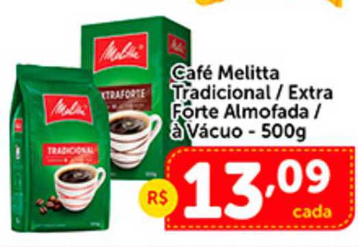 Shibata Supermercados Café Melitta Tradicional Extra Forge Almofada