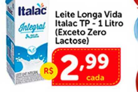 Shibata Supermercados Leite Longa Vida Italac Tp