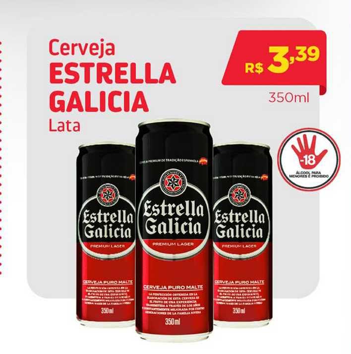 Big Bom Supermercados Cerveja Estrella Galicia