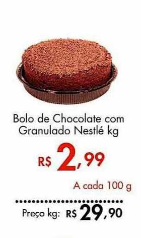 Oferta Bolo De Chocolate Com Granulado Nestlé na Supermercados Imperatriz