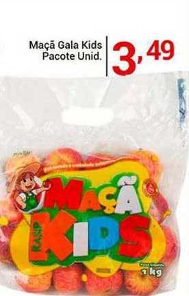 X Supermercados Maçã Gala Kids Pacote Unid.