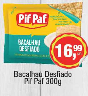 Supermercados Alvorada Bacalhau Desfiado Pif Paf