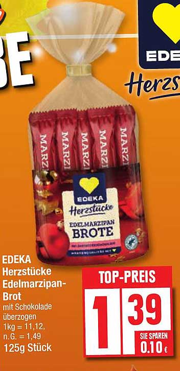 EDEKA Herzstücke Edelmarzipan-Brot