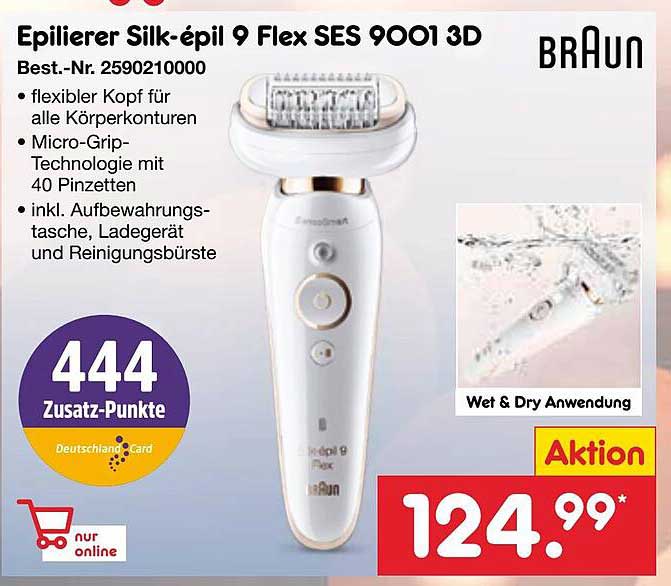 Epilierer Silk-épil 9 Flex SES 9001 3D