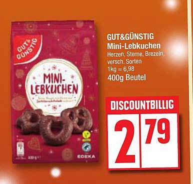 GUT& GÜNSTIG Mini-Lebkuchen