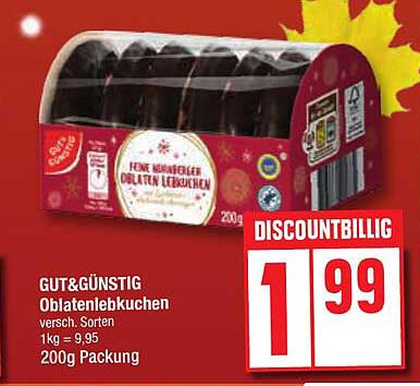 GUT&GÜNSTIG Oblatenlebkuchen