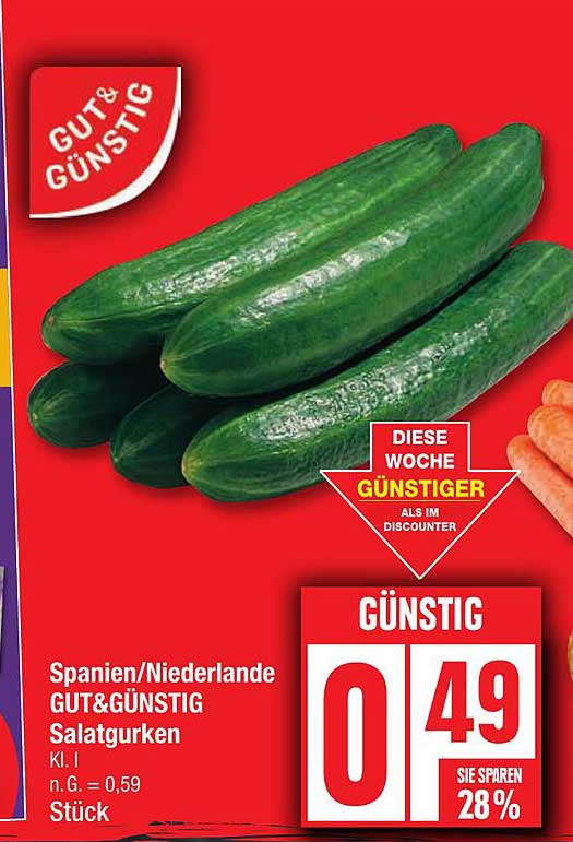 GUT&GÜNSTIG Salatgurken