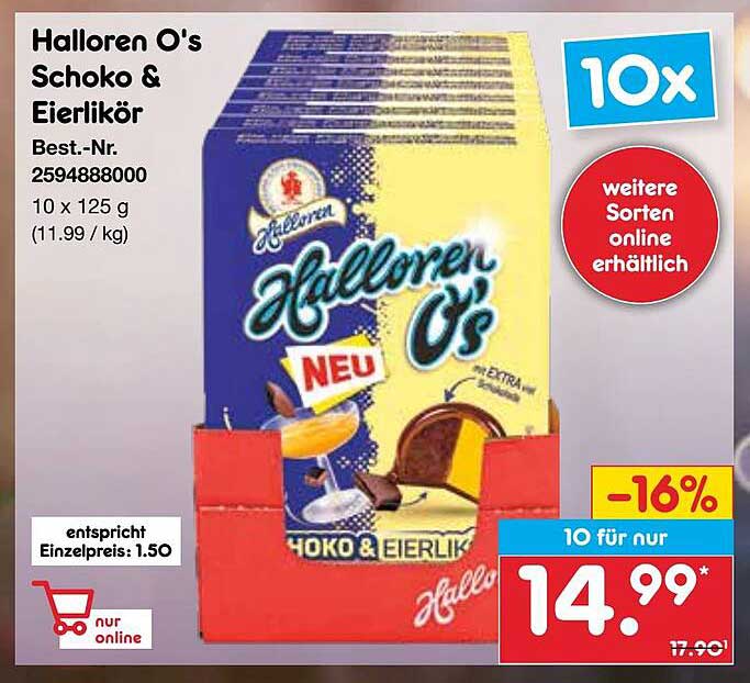 Halloren O's Schoko & Eierlikör