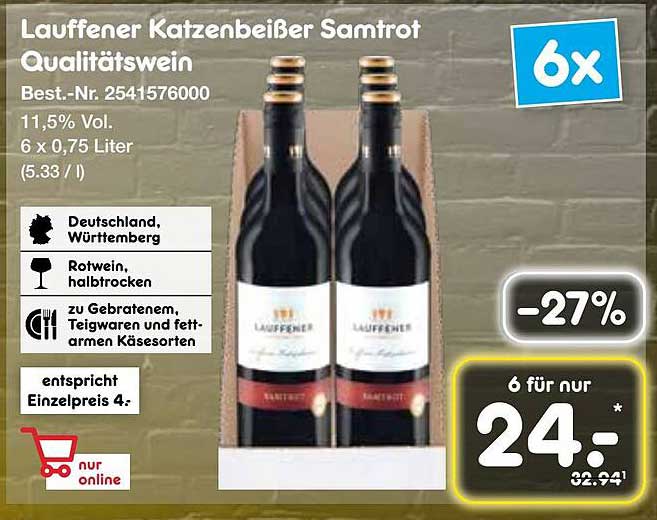 Lauffener Katzenbeißer Samtrot Qualitätswein