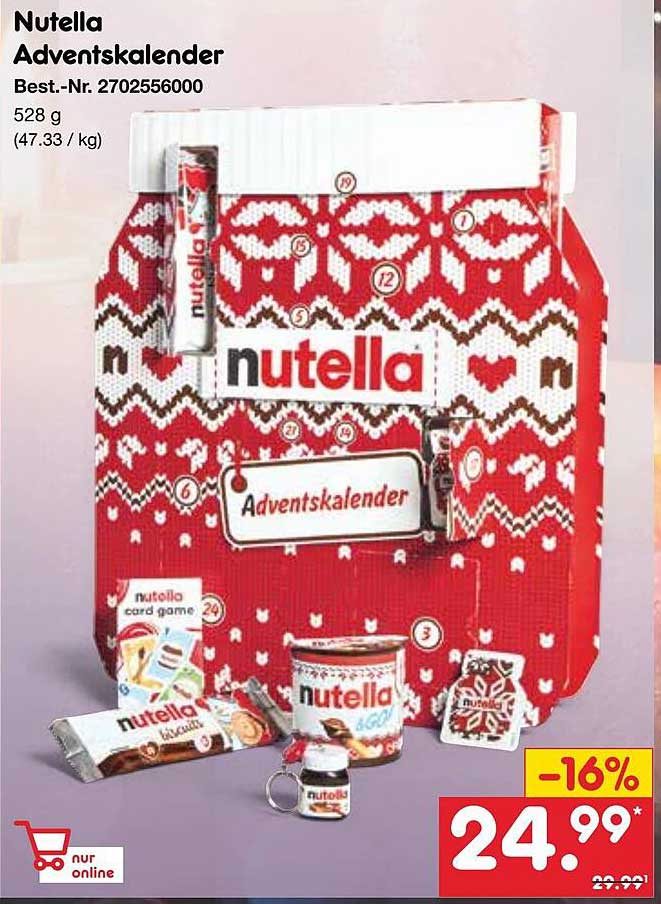 Nutella Adventskalender