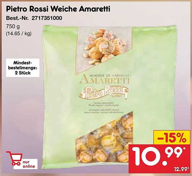 Pietro Rossi Weiche Amaretti