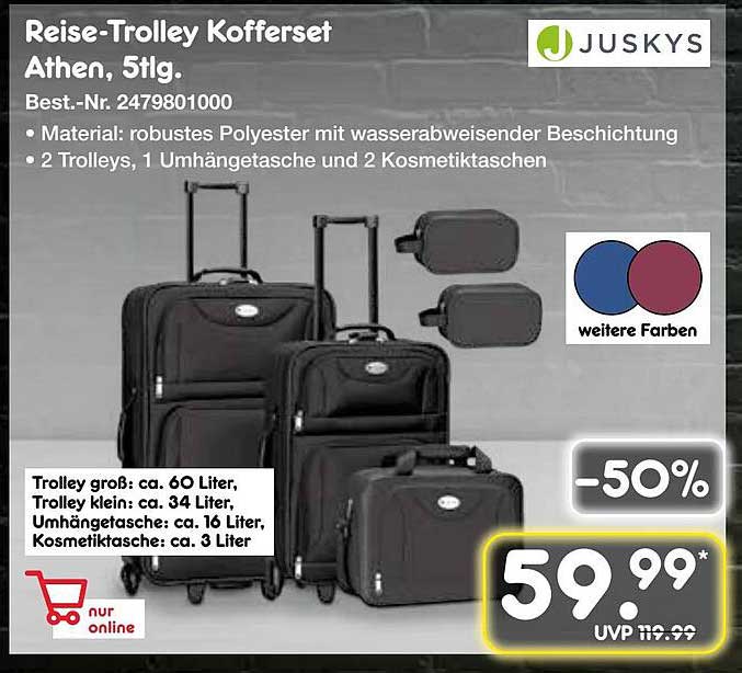 Reise-Trolley Kofferset Athen, 5tlg.