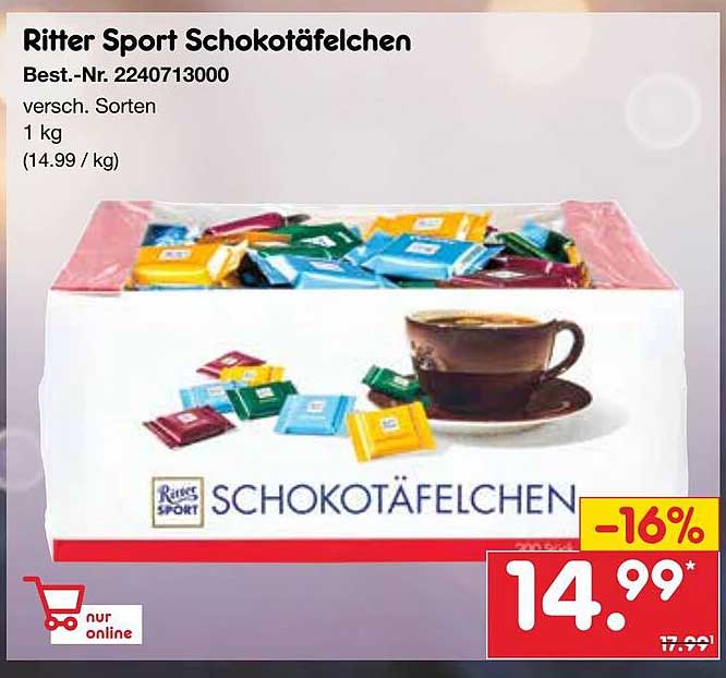 Ritter Sport Schokotäfelchen