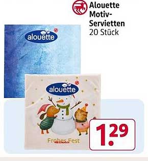 Alouette Motiv-Servietten