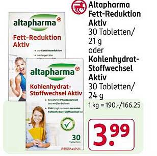 Altapharma Fett-Reduktion Aktiv