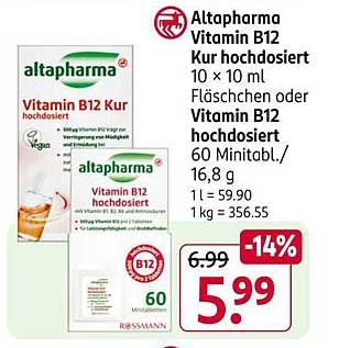 Altapharma Vitamin B12 Kur hochdosiert