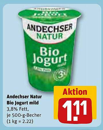 Andechser Natur Bio Jogurt mild