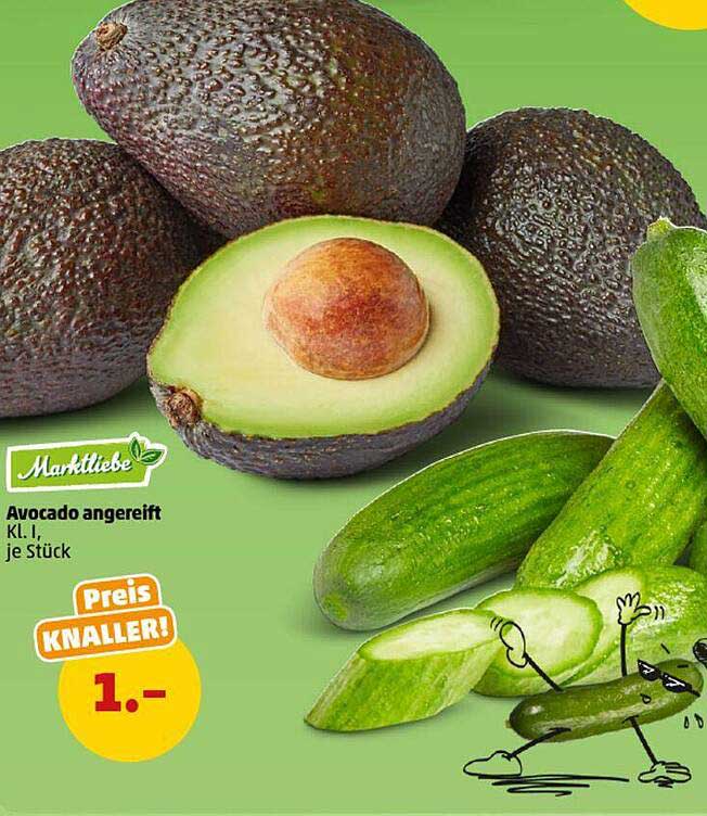 Avocado angerrochen KL I, je Stück