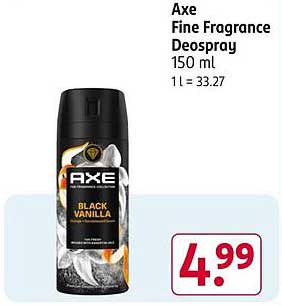 Axe Fine Fragrance Deospray Black Vanilla