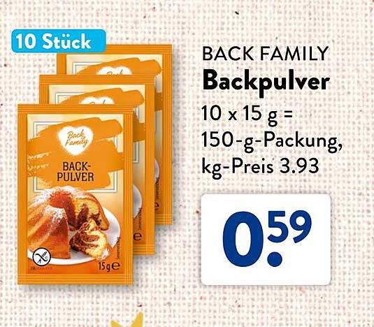 BACK FAMILY Backpulver